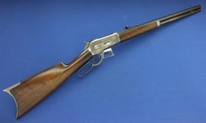 An excellent Antique Winchester Model 1886 Rifle, made in 1888, 38-56 Caliber and 26 inch octagonal barrel. In near mint condition. Price 4.975,- euro