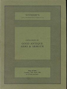 Sotheby's Catalog 20 april 1982, 70 pages. Price 20 euro