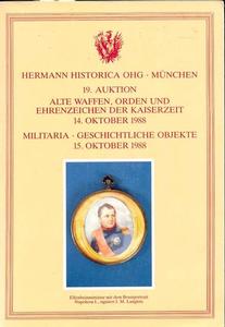 Hermann Historica Catalog 14 oktober 1988, 600 pages. Price 30 euro