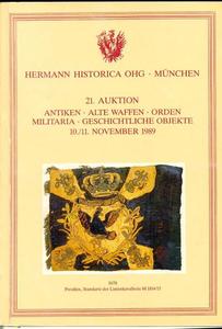 Hermann Historica Catalog 10 november 1989, 700 pages. Price 30 euro