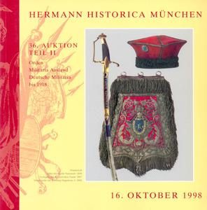 Hermann Historica catalog 16 oktober 1998, 45 pages, price 25 euro