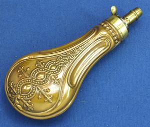 A very nice 19th Century probably French Antique Powder Flask, height 19 cm, in nearly mint condition.Price 250 euro