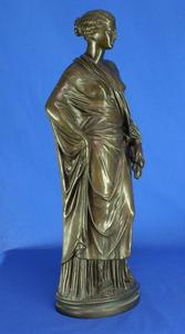 A very nice antique 19t century Bronze Sculpture of a Woman, height 44 cm. Price 500 euro