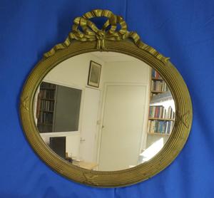 A very nice antique 19th Century Mirror, heigth 54 cm. Price 195 euro