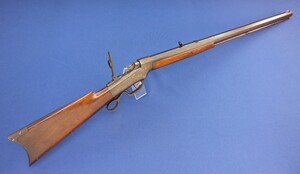 A very nice antique 19th century American Marlin Ballard No. 5 Pacific Rifle, caliber 40-63, 29,5 inch octagon barrel, total length 115,5 cm,  in very good condition. Price 3.975 euro