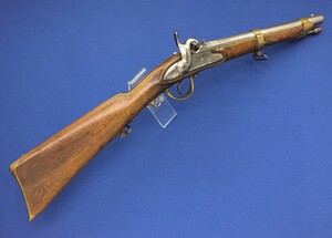 A very nice antique Italian Military Carbine Model 1860, caliber 18 mm rifled, length 70 cm, in very good condition. Price 1.825 euro
