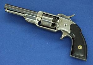 A very scarce Antique American C.R Alsop Middletown, Conn.Pocket Percussion Revolver. Only 300 made! Lenght 25 cm, 31 caliber. In a very good condition. Price 1.950,- euro