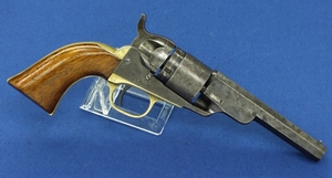 An antique Colt Model 1862 - 4 1/2  Inch Octagonal Barrel Pocket Navy Conversion Revolver, .38 caliber rimfire, length 26 cm, in very good condition. Price 2.350 euro