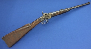 An excellent antique American Civil War Smith Breechloading Percussion Carbine. 50 caliber, half 21-5/8 round/octagonal Barrel. In mint condtion. 