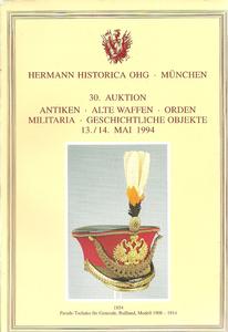The Hermann Historica Auction Catalogue 13&14 May 1994. Price 25 euro