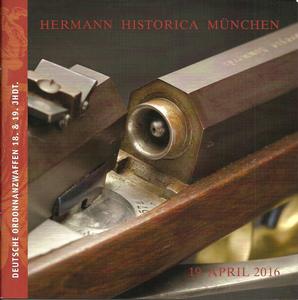 The Hermann Historica Auction Catalogue 19 April 2016. 58 pages. Price 10 euro