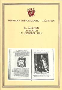 The Hermann Historica Auction Catalogue 21 October 1993. Price 10 euro