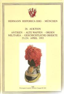 The Hermann Historica Auction Catalogue 23&24 April 1993. Price 25 euro