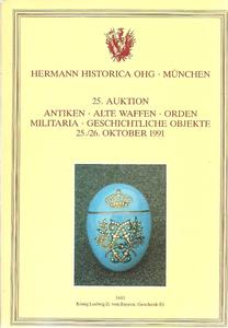 The Hermann Historica Auction Catalogue 25&26 October 1991. Price 25 euro