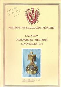 The Hermann Historica Auction Catalogue 27 November 1982. Price 15 euro