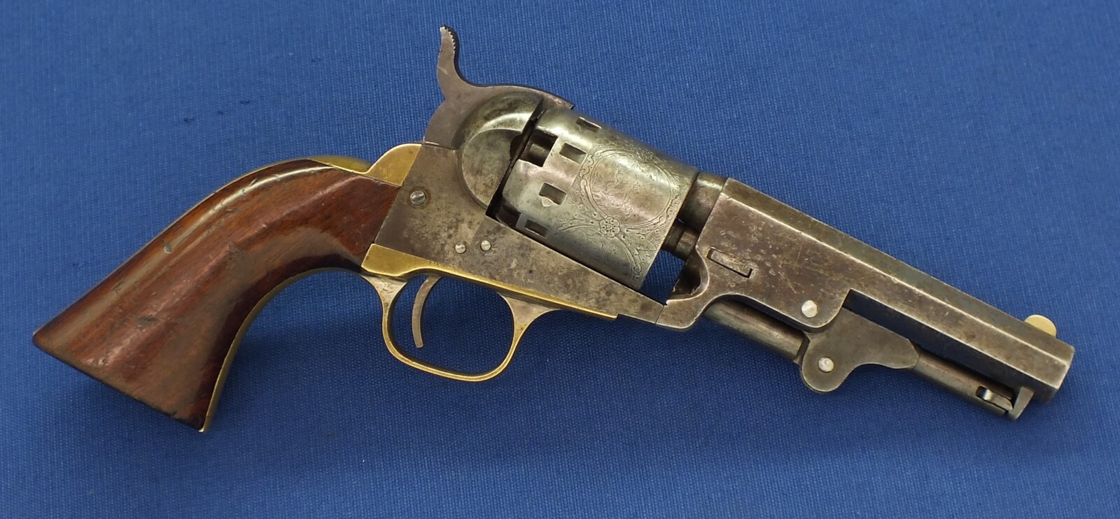 A fine antique American Manhattan .36 Caliber Model Percussion Revolver a.k.a. 