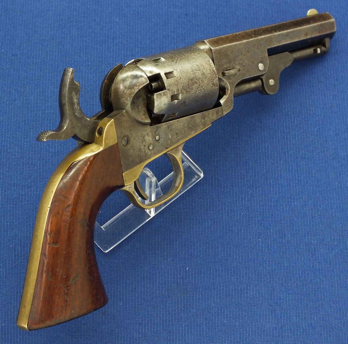 A fine antique American Manhattan .36 Caliber Model Percussion Revolver a.k.a. 