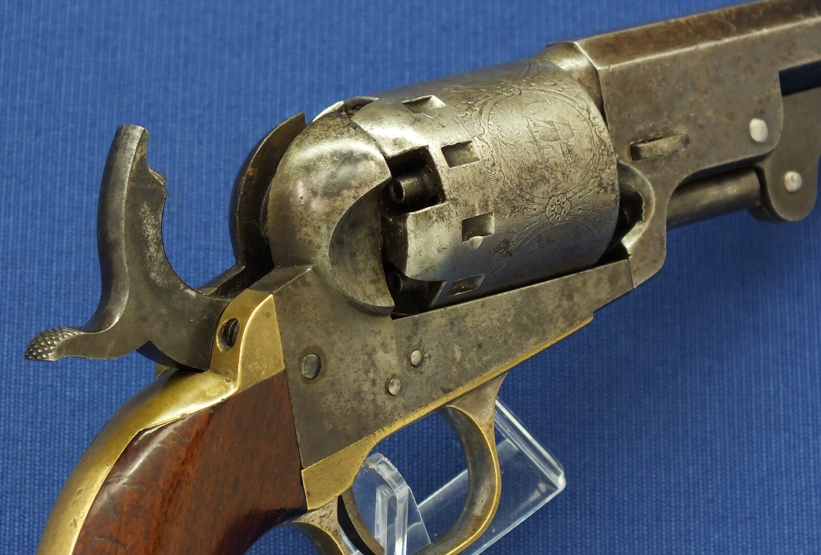 A fine antique American Manhattan .36 Caliber Model Percussion Revolver a.k.a. 