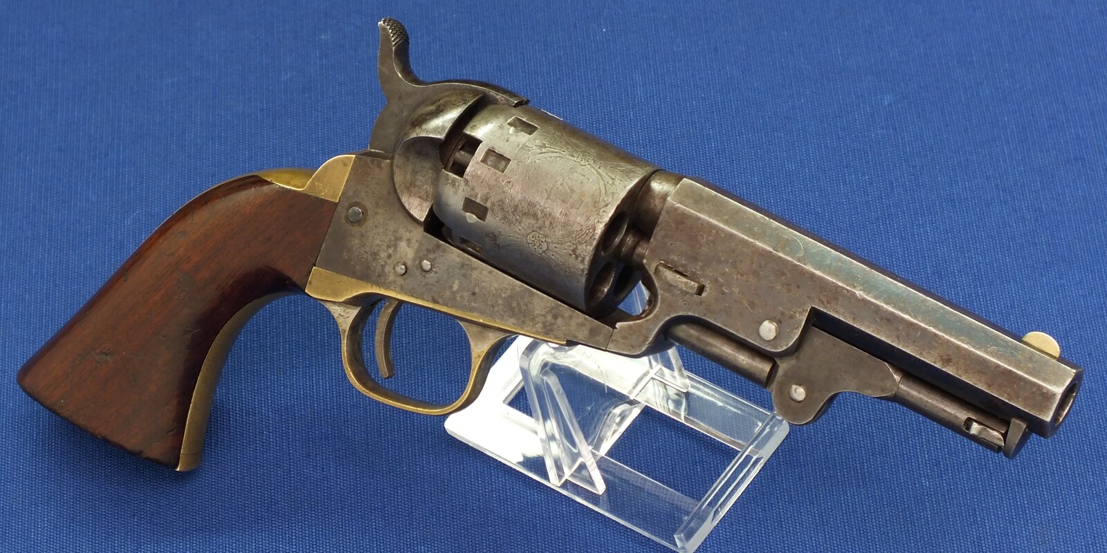 A fine antique American Manhattan .36 Caliber Model Percussion Revolver a.k.a. 