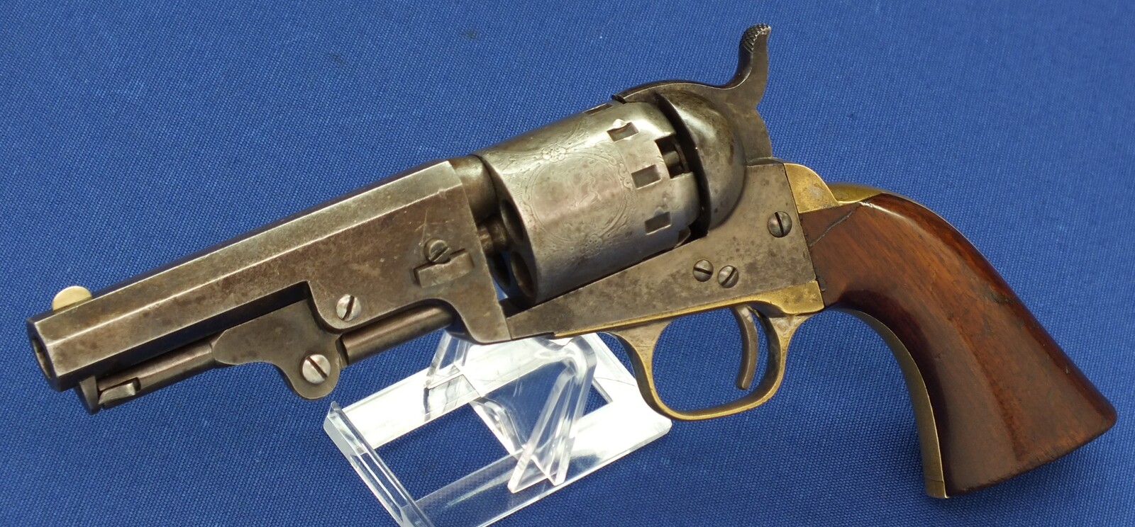 A fine antique American Manhattan .36 Caliber Model Percussion Revolver a.k.a. 