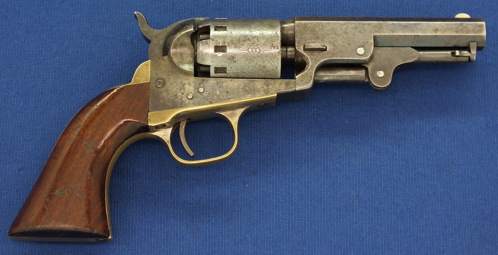 A fine antique American Manhattan .36 Caliber Model Percussion Revolver a.k.a. 