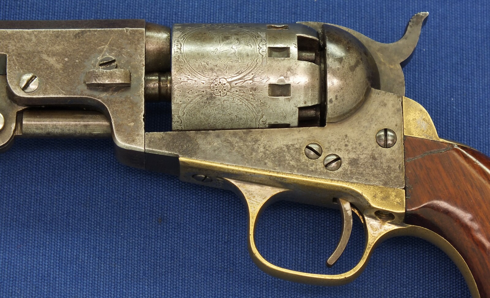 A fine antique American Manhattan .36 Caliber Model Percussion Revolver a.k.a. 