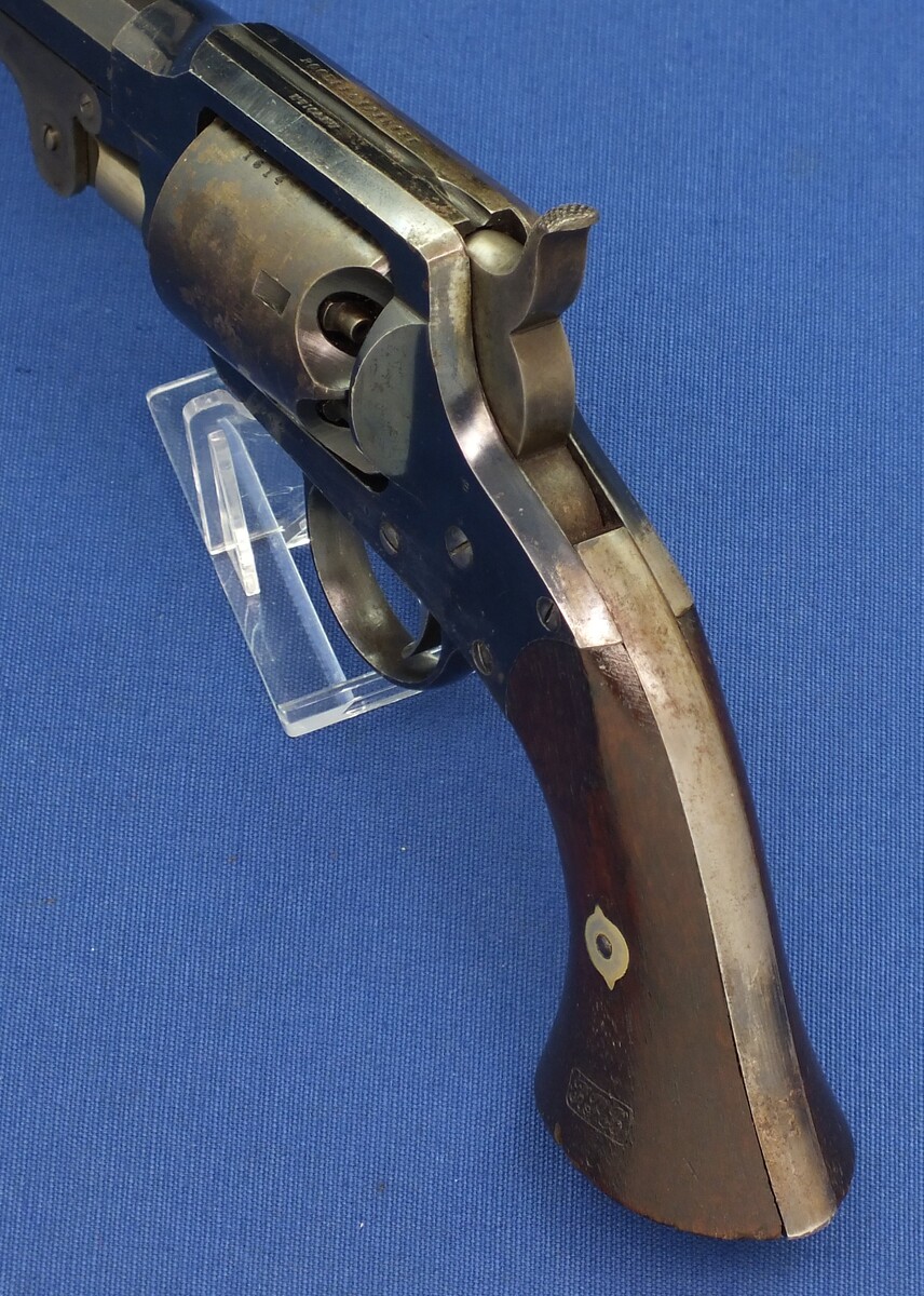 A fine antique American Rogers & Spencer Army Model 6 shot, 44 caliber single action Percussion Revolver, length 36 cm. in near mint condition.