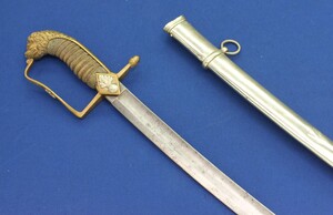 A fine antique Dutch Grenadier Officers Sword,  M 1852, length 99 cm, in very good condition. 