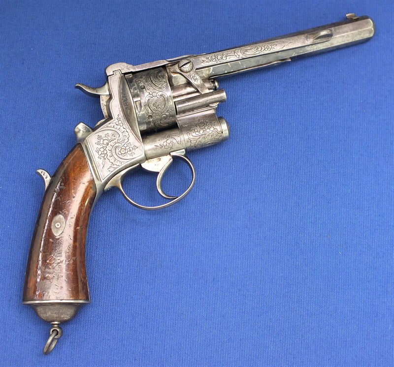 Le Page Moutier Revolver Box, Prix De Tir Plate - Circa 1870