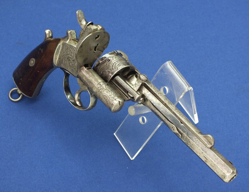 Le Page Moutier Revolver Box, Prix De Tir Plate - Circa 1870