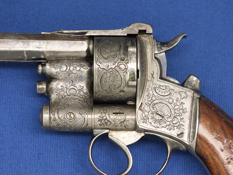 Le Page Moutier Revolver Box, Prix De Tir Plate - Circa 1870