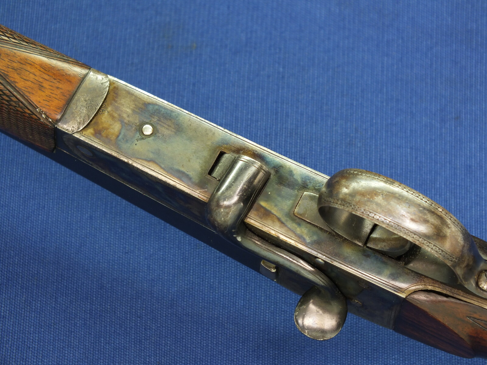 A fine antique Scottish Rook & Rabbit Rifle by Alexander Martin, 20 Royal exchange square, Glasgow. Caliber .300 Rook 10-80. Length 111cm. In mint condition. 