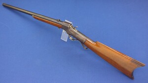 A fine antique  US Ballard External Extractor Hunter's Rifle, .44 RF caliber, on the 24 inch  barrel 