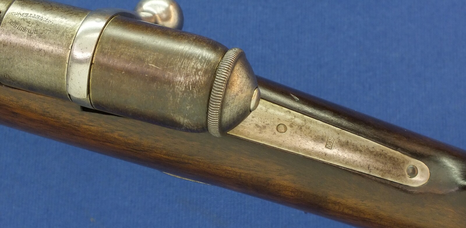 A rare antique Swiss Trial/versuchs Vetterli single shot model 1869 Stutzer/sharpsshooters Rifle. Caliber 41 Swiss Rimfire. Length 128cm. In very good condition. 