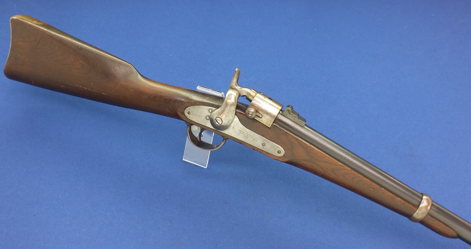 A very nice antique American Joslyn Model 1864 Carbine made by Joslyn Fire Arms Stonington Conn,  .52 Rimfire  caliber, 22 inch barrel, total length 98 cm, in very good condition. Price 2.750 euro