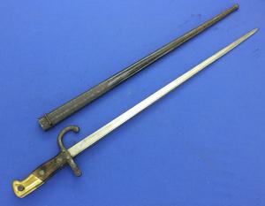 A very nice antique French Gras model 1874 Bayonet, on the blade St Etienne 1878, length 66 cm, in good condition. 