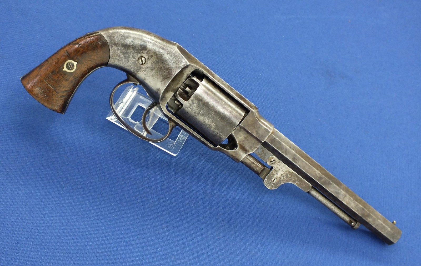 A very nice antique martialy marked C.S. Pettengill Army Revolver, .44  caliber, length 37 cm, made by Rogers & Spencer circa 1858, in very good  condition. - Arms and Armour - Items