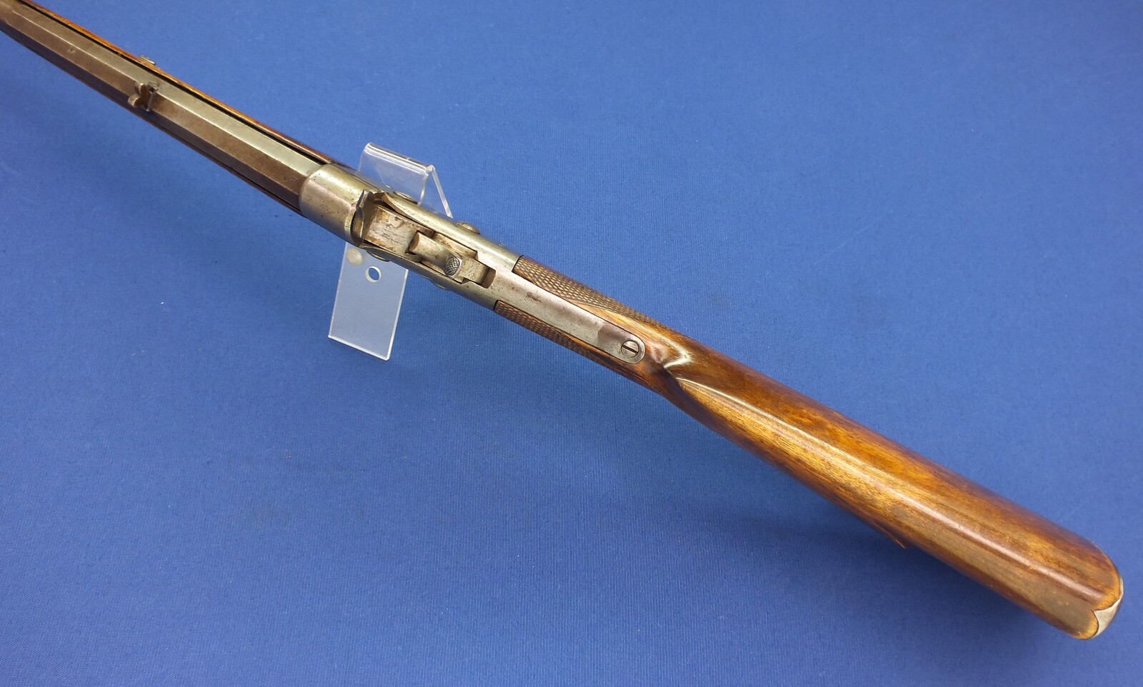 A very nice antique Swedish Husqvarna Remington Rolling Block Hunting Rifle, caliber 15 mm/20 Gauge straight rifled, length 130 cm, in very good condition. 