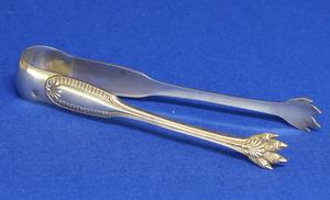 A very nice French Suger Tong, 1838, length 13.5 cm, in very good condition. Price 49 euro