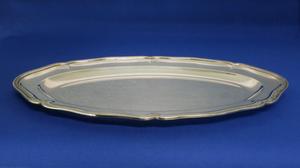 A very nice Silver Meat Serving Dish with unknown markings and ASTRAIN, length 40 cm, in very good condition. Price 275 euro