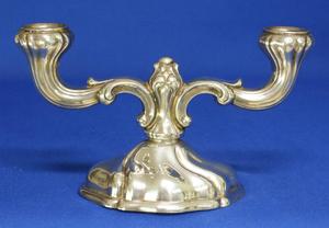 A very nice Silver Two Light Candelabra, height 11 cm, in very good condition. Price 89 euro