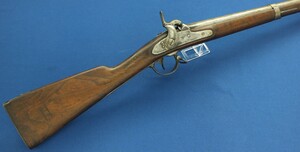 An antique American Civil Model 1842 Percussion Musket by Harpers Ferry. Caliber 69, 42 inch barrel. Length 146cm. In good condition. 