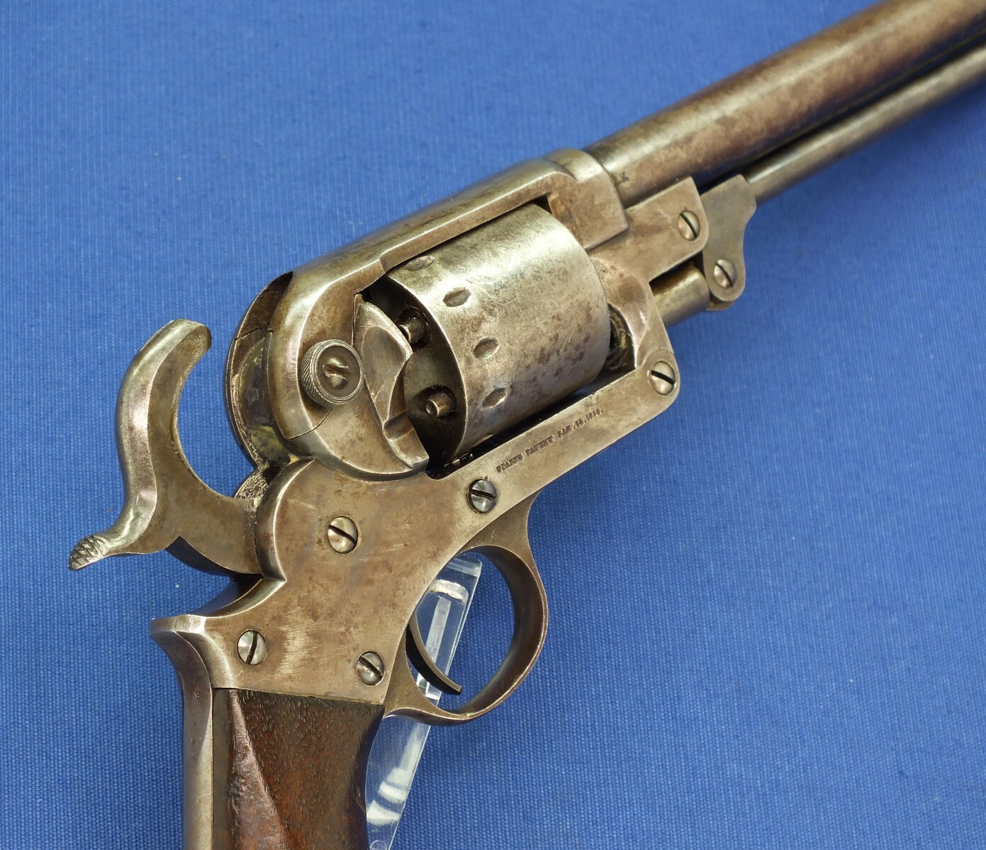 An antique American Civil War Starr Arms Co Single Action Model 1863 Army Percussion revolver, 6 shot. .44 caliber, in very good condition. Price 2.950 euro