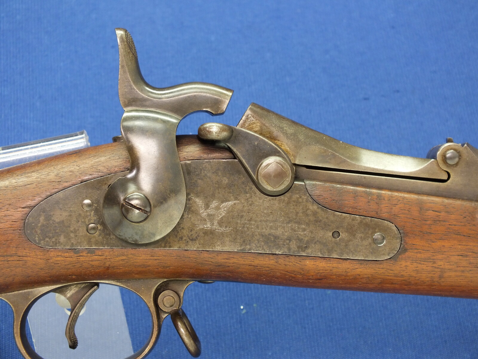 An antique American Model 1888 U.S.Springfield Trapdoor Rifle, a.k.a. 