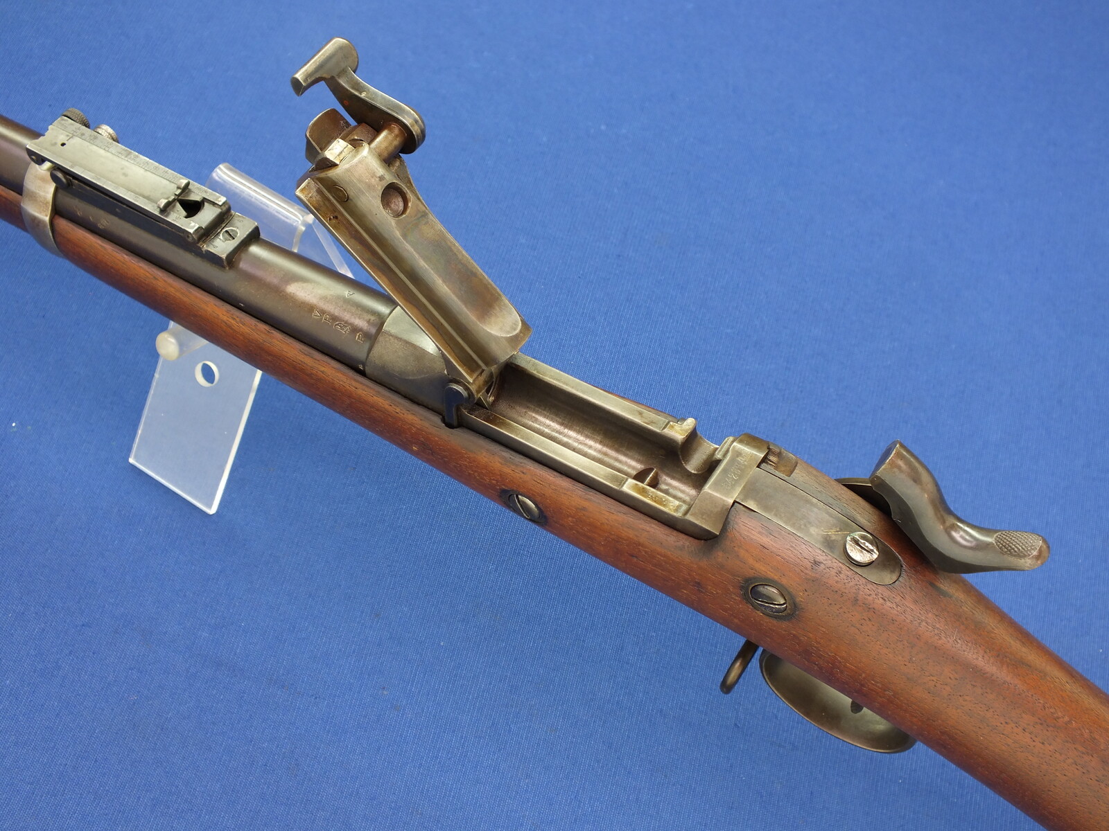 An antique American Model 1888 U.S.Springfield Trapdoor Rifle, a.k.a. 