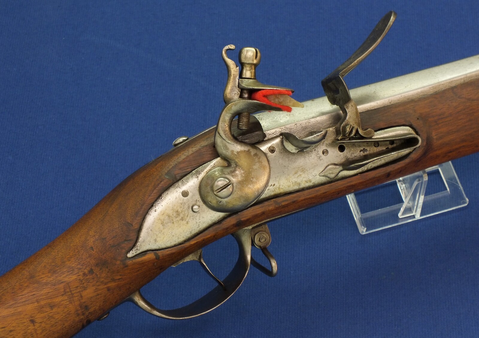 An antique circa 1800 Swiss Flintlock Musket a.k.a. 