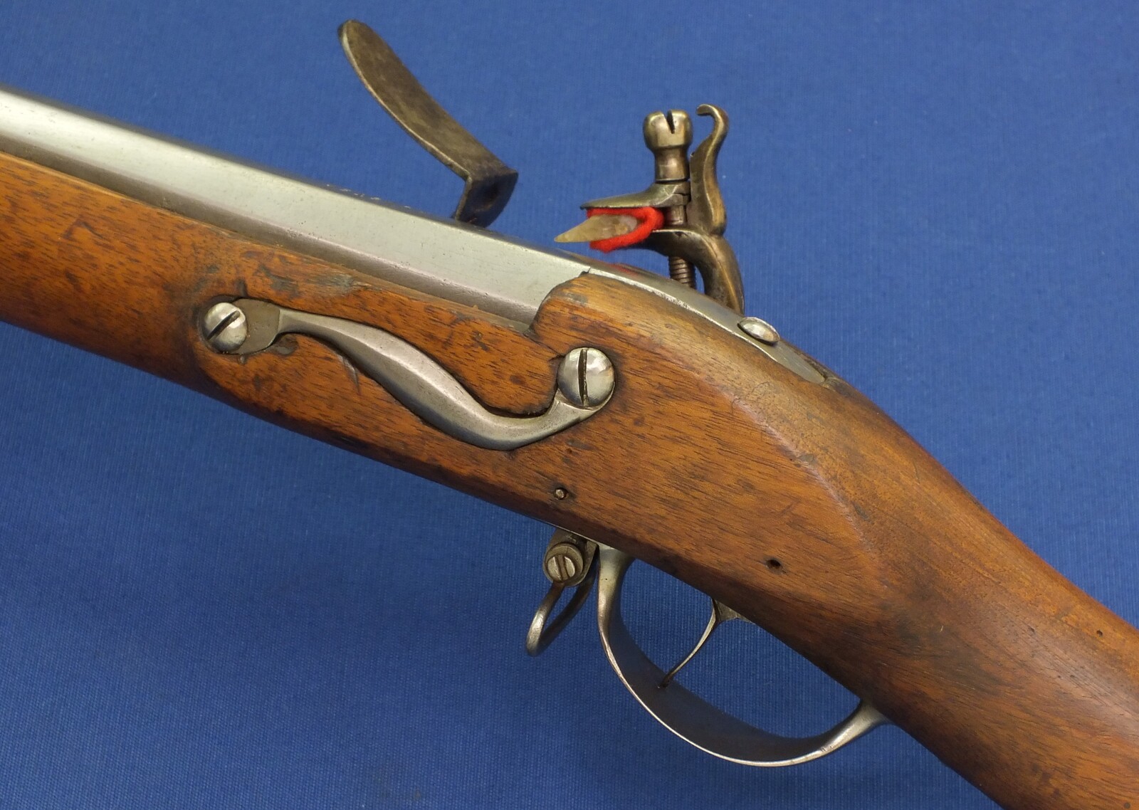 An antique circa 1800 Swiss Flintlock Musket a.k.a. 