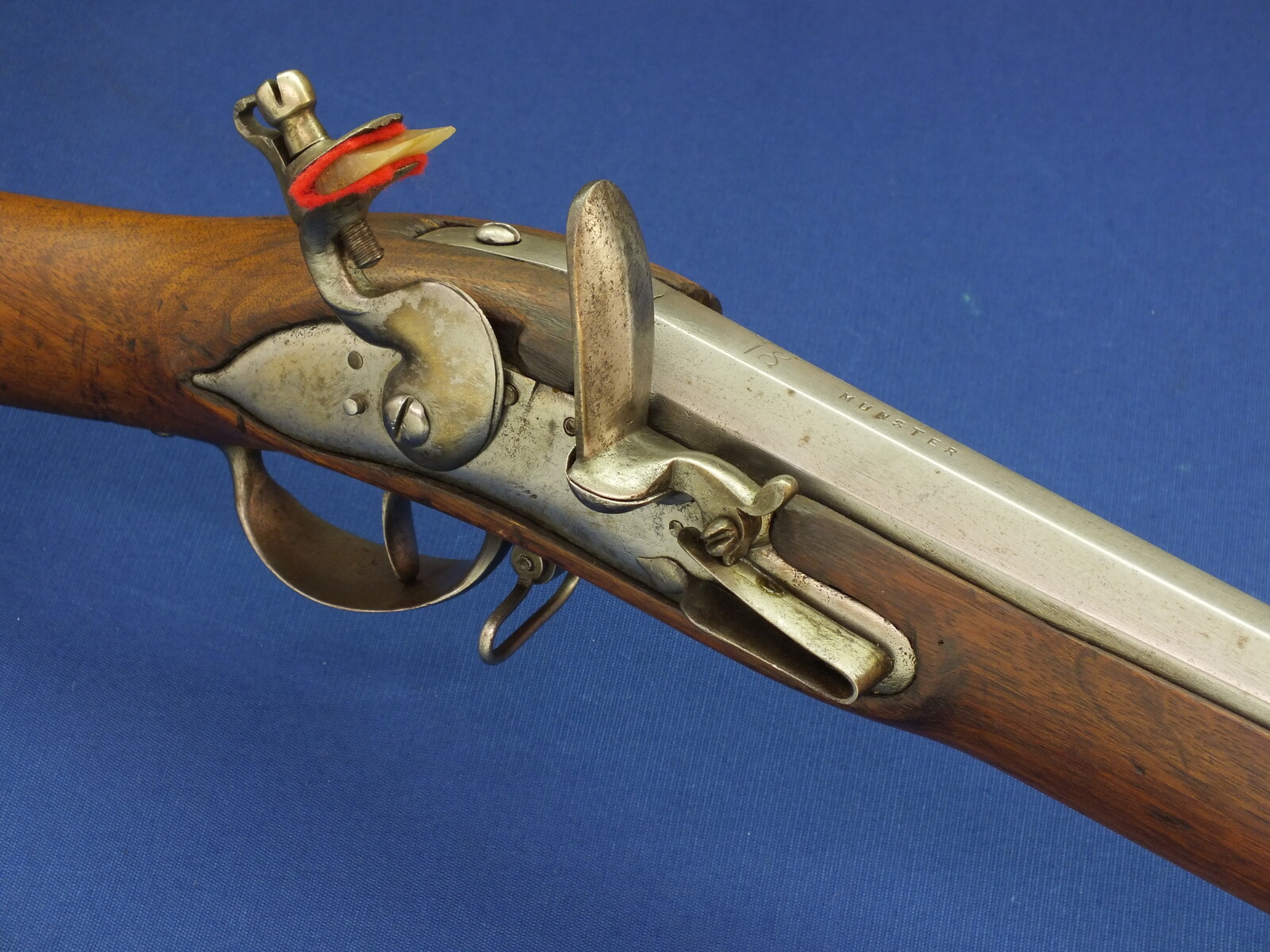 An antique circa 1800 Swiss Flintlock Musket a.k.a. 