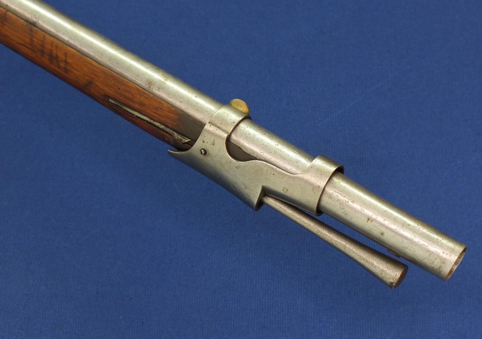 An antique circa 1800 Swiss Flintlock Musket a.k.a. 