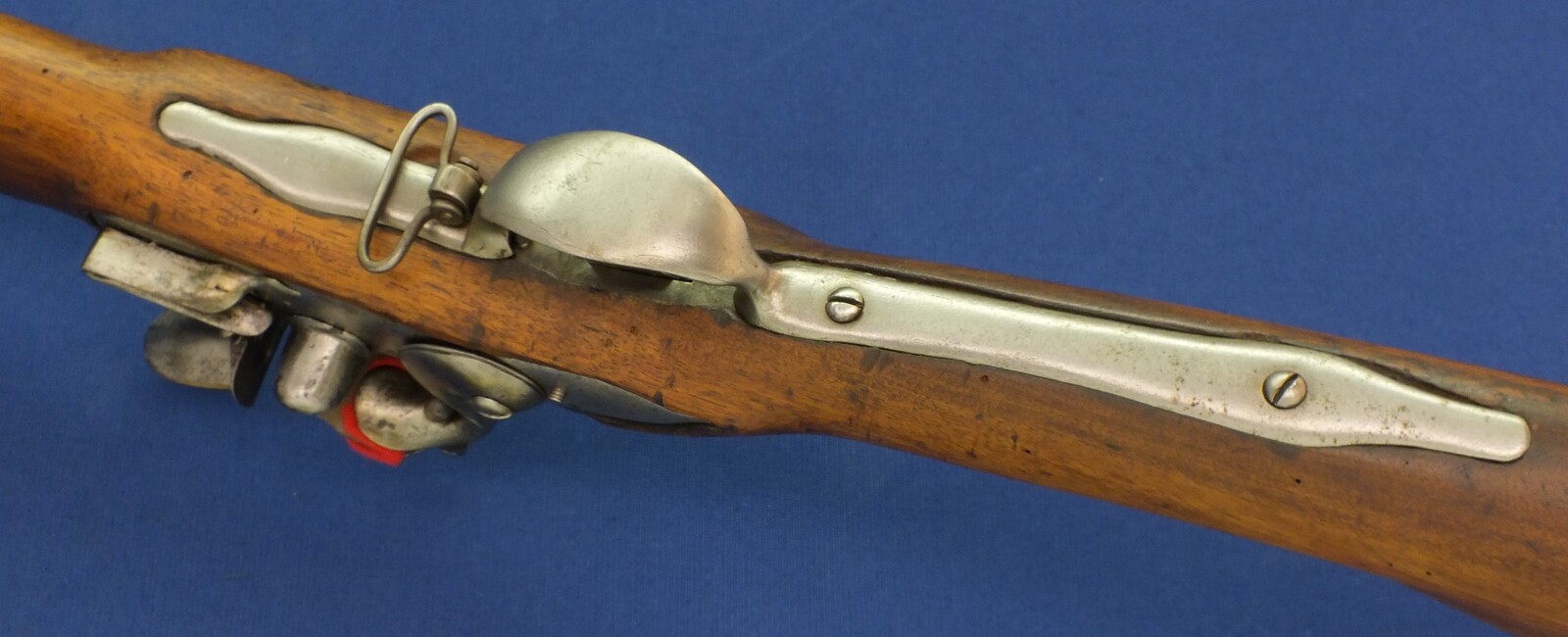 An antique circa 1800 Swiss Flintlock Musket a.k.a. 